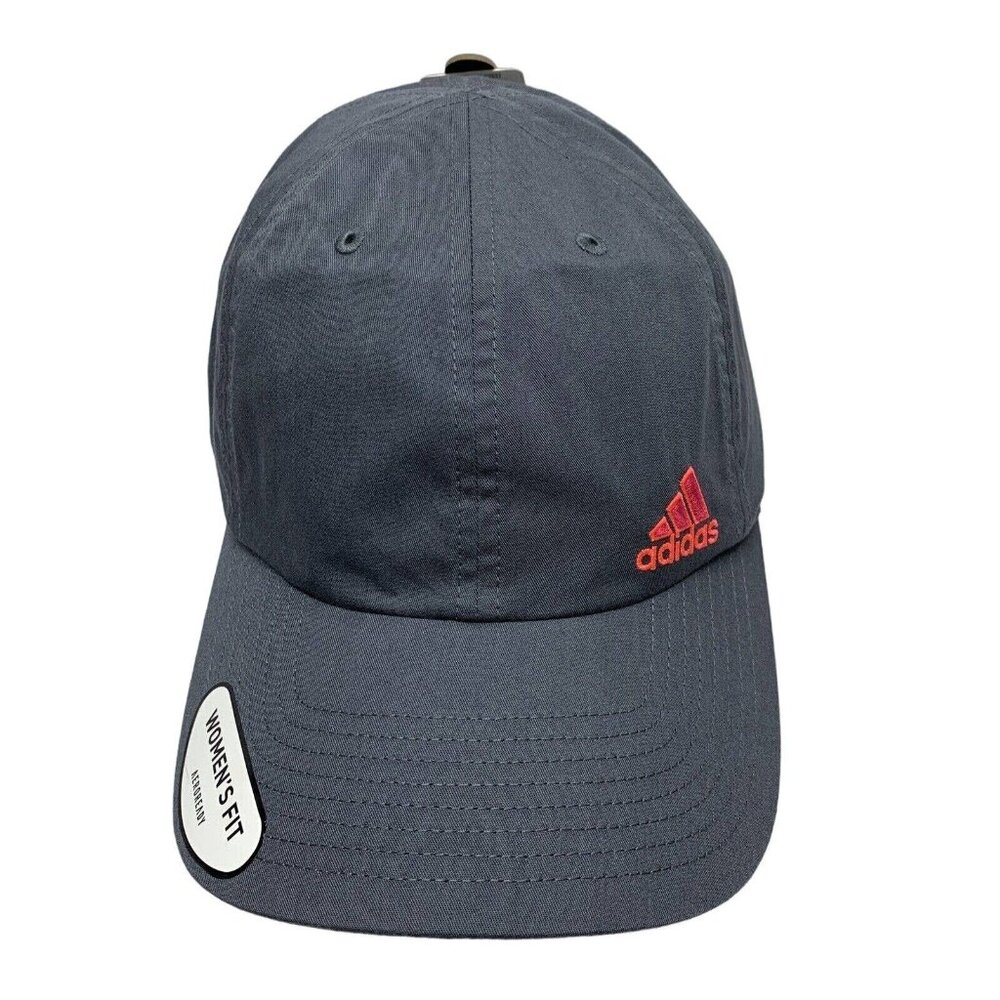 Adidas Baseball Cap Hat Womens Grey Climalite‎ Cotton Adjustable Fit Sustainable